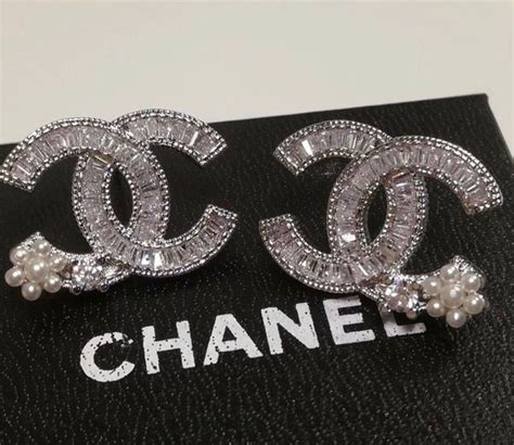 chanel diamond earrings|authentic Chanel earrings.